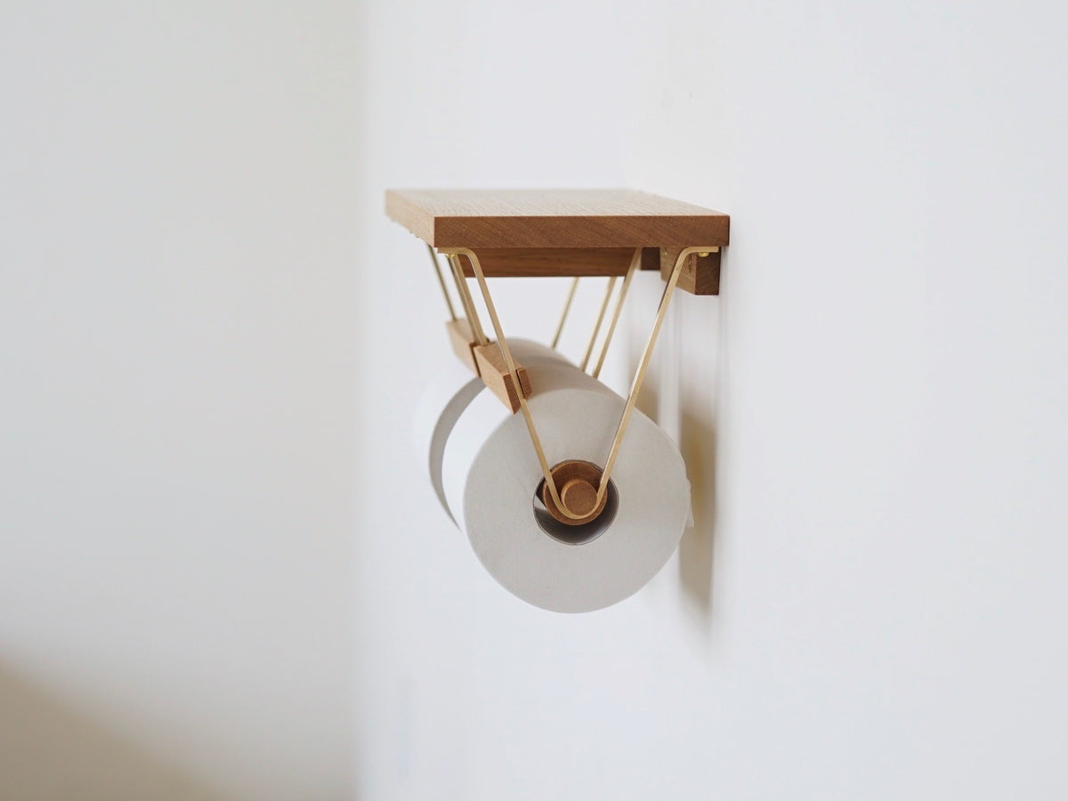 トイレットペーパーホルダー / 2連タイプ［ナラ］ – MITSUBAYA